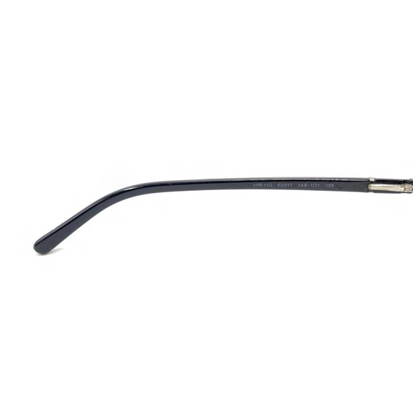 PRADA VPR11G 1AB-1O1 Black Rectangle Eyeglasses Frames 52-17 135 Italy Designer - Picture 10 of 12